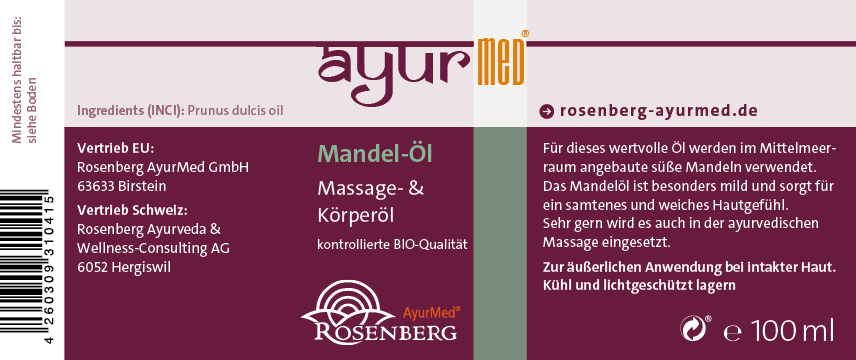 Süßes Mandelöl – 100 Ml – Reines Öl Für Haut & Haar – Mit Pipette – Fördert Elastizität, Gegen Dehnungsstreifen – Von Ecopozo
